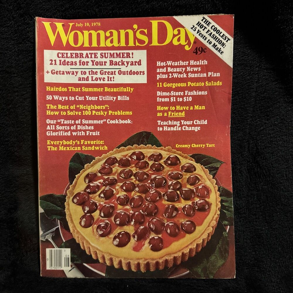 Vintage Woman’s Day Magazine July 10, 1978 Nostalgia Mars Milky Way Snickers Bar